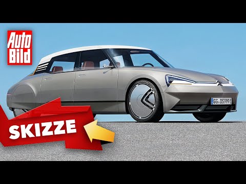 Citroën DS (2021) | So könnte eine Neuauflage des legendären Citroën DS aussehen | Skizze