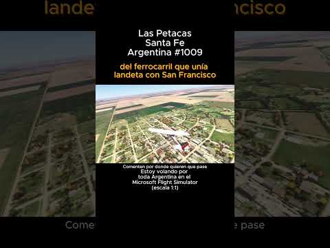 Las Petacas, Santa Fe desde el Microsoft Flight Simulator #laspetacas #santafe #msfs #joaha45