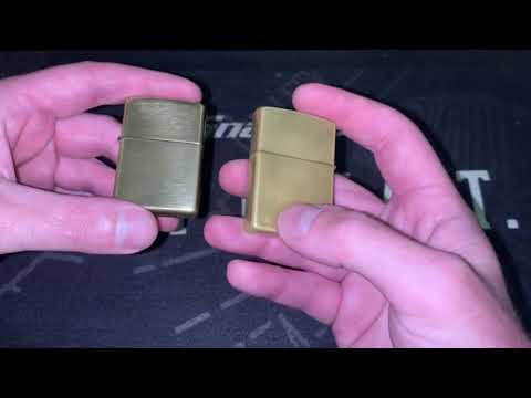 Zippo High Polish Brass Tarnish Progress - 4 Weeks