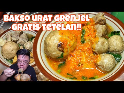 KEBANGETAN!! BAKSO URAT GRENJEL DI SINI BIKIN KETAGIHAN..