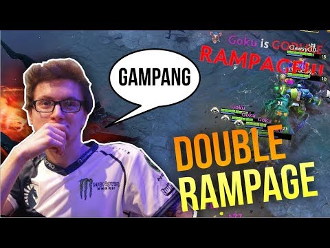 TI WINNER DOUBLE RAMPAGE - Miracle pick Meepo and Show his Skill Dota 2