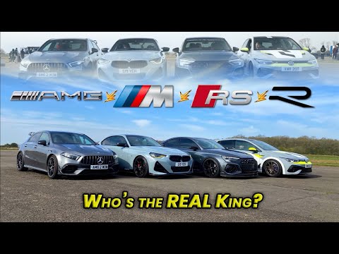 M240i vs Golf R vs RS3 vs A45S – Who’s the REAL King? #dragrace
