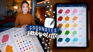 GOODNOTES Farbpalette (HEX Codes) + Goodnotes Gewinnspiel // JustSayEleanor (Farben ändern)