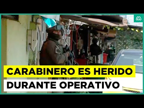 Carabinero es baleado durante operativo en La Legua: 20 personas fueron detenidas