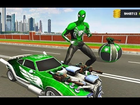 Flying Spider Hero City Fight (by Gamatar) Flying Hero Fight with Robot villains | Android GamePlay