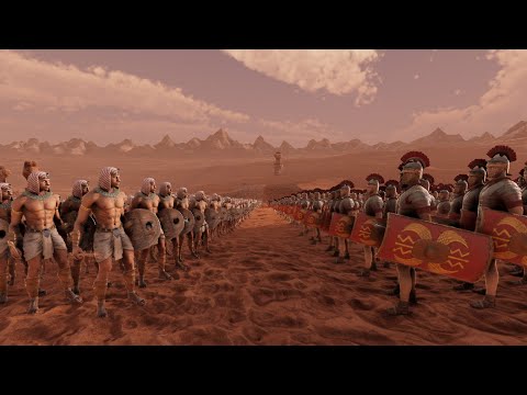 Can 20,000 Roman soldiers defeat 20,000 Egyptian spearmen?