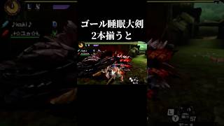 MH4G完全ゴール睡眠大剣が2本揃うと#モンハン#shorts #short