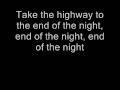 The Doors - End of the Night (Lyrics)