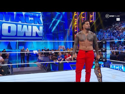 Jey Uso STEALS Roman's Title and Challenges him at Summerslam: WWE Smackdown, 7 July, 2023