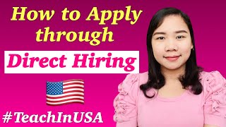 How to Apply through Direct Hiring in USA? Teach in America | Alissa Lifestyle Vlog