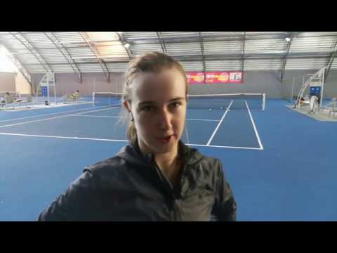 EMPIRE Women's Indoor 2017: 2QR,  Timea Jarušková - Nikola Tomanová (CZE) 6-4 6-4