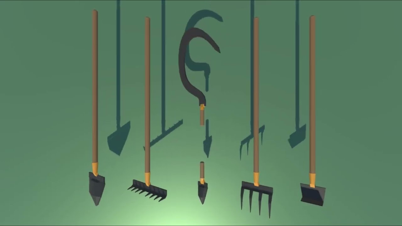 Low Poly Farm Tools