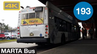 Atlanta MARTA Bus 193, East Point Station to Chick-fil-a Dwarf House, New Flyer XN40
