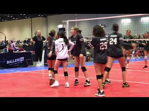 AAU National Championship Round 3 Game 2 Set 2 Apogee 13U vs. Lanier 13 Melinda (GA) June 2022