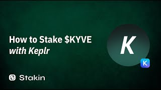 How To Stake KYVE (KYVE Network)