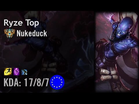 Ryze Top vs Maokai - Nukeduck - EUW Challenger Patch 6.11