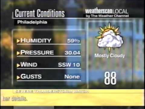 Wayback Playback - Weatherscan Local - 2 Hours - Aug 30, 2003