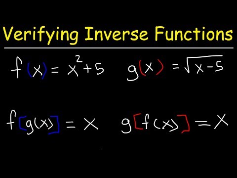 Verifying Inverse Functions | Precalculus Video