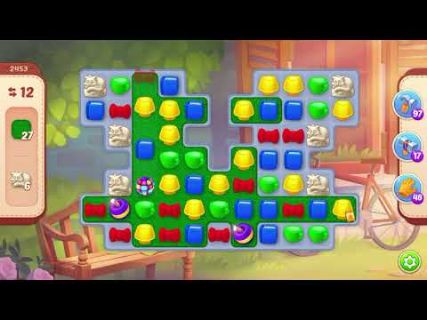 Homescapes Level 2453 With No Boosters - Cafe Redesign: Balustrade - Bonus Scene With Austin