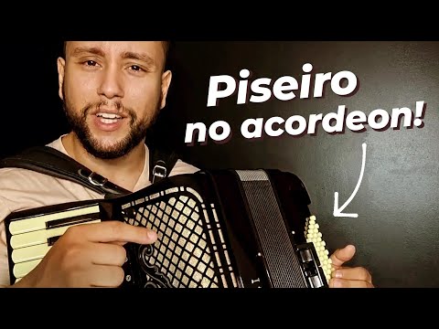 Aula de PISEIRO PARA INICIANTE nos baixos do acordeon