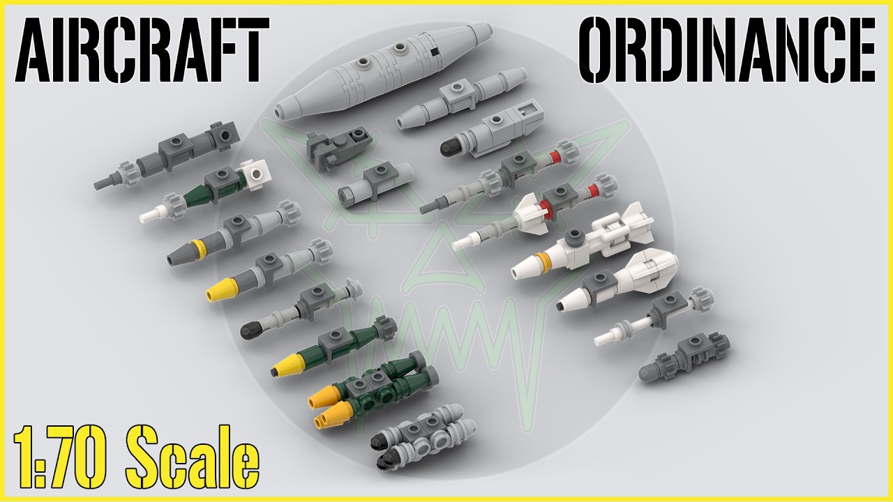 Full LEGO | Aircraft Ordinance | Build TUTORIAL at 1:70 Scale!