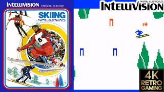 Skiing Intellivision 4k Gameplay