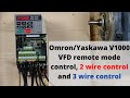 Omron Yaskawa V1000 VFD Remote Mode Control 2 Wire Control And 3 Wire Control English