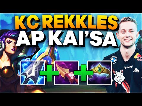 Rekkles abusing the BROKEN new AP Kai'Sa build - Rekkles AP Kai'Sa ADC Gameplay