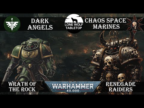DARK ANGELS vs CHAOS SPACE MARINES - WH40K Battlereport #146 [GER/DE]