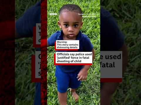 Police used 'justified' force in fatal shooting of child, says attorney general. #BBCNews