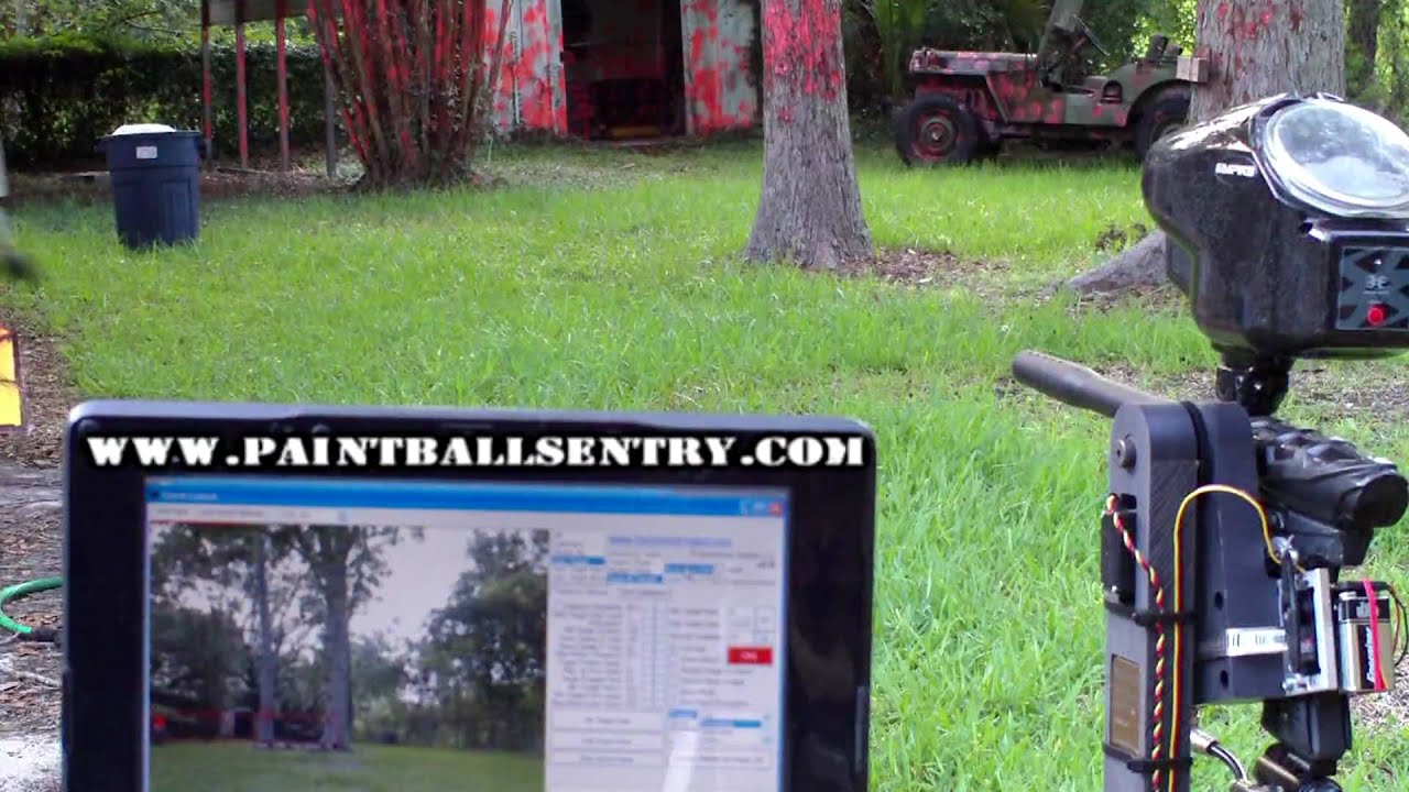 Fully Automated Paintball Sentry Gun (video 17 of 18) - YouTube