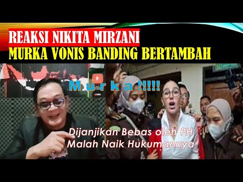 🔴REAKSI NIKITA MIRZANI MURKA❗❗❗VONIS BERTAMBAH JADI 6 TAHUN DISIDANG BANDING HUKUM INDONESIA BOBROK❗