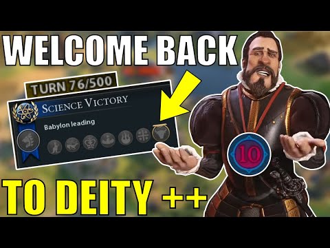 Civ 6 | This Difficulty Setting Is SCARY, I'm In Danger!!! – (#2 Deity++ Spain Civilization VI)