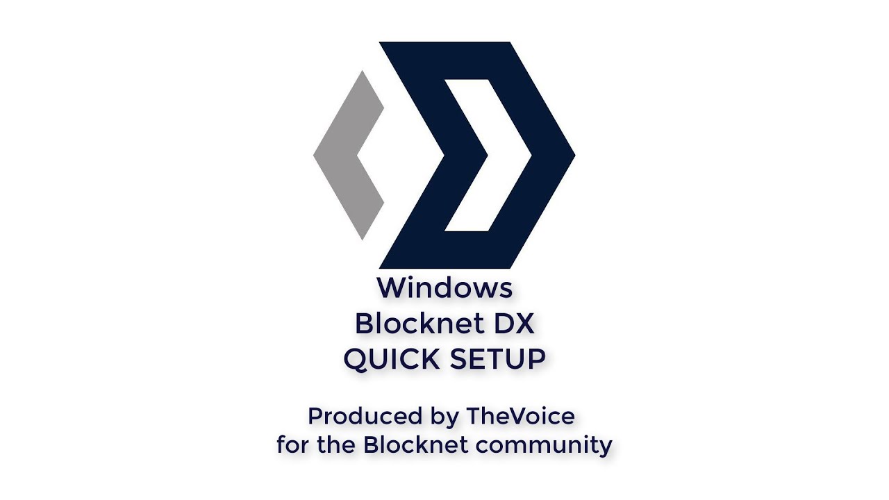 Blocknet DX - QUICK SETUP