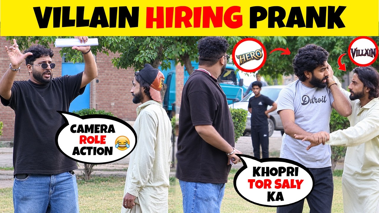 Villain Hiring Prank 😂| by Sharik Shah & Iqbal Malik