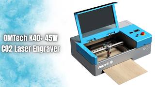OMTech K40+ 45W CO2 Laser Engraver Review | LightBurn, LaserGRBL and Air Assist Features!