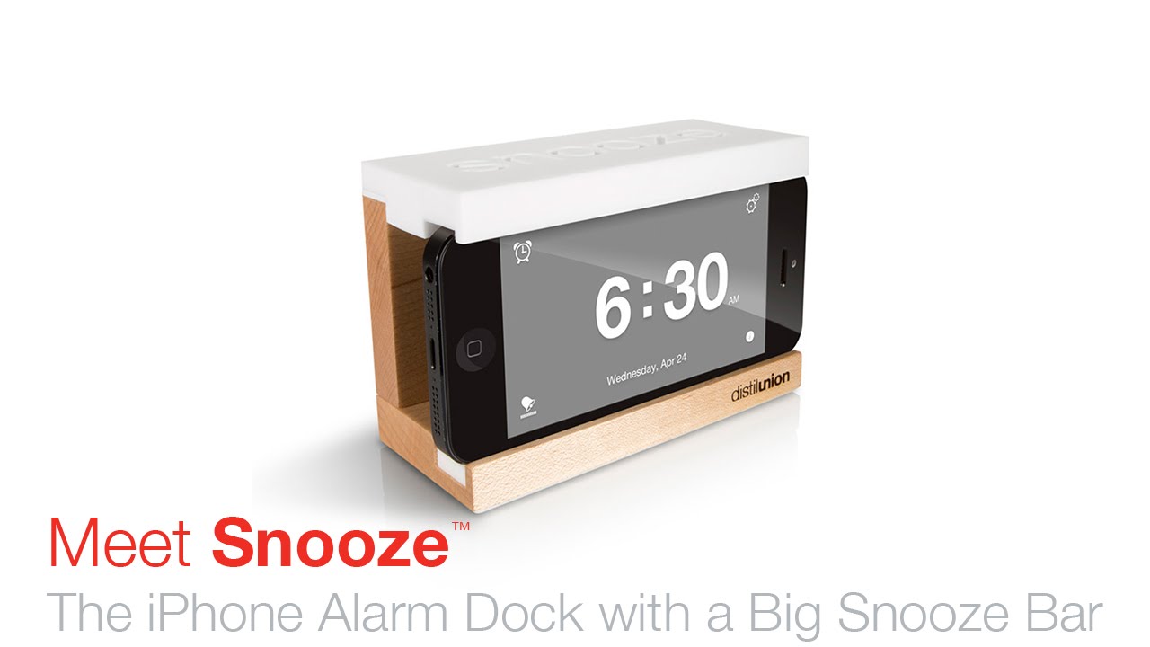 Snooze Alarm Dock // Maple + Black video thumbnail
