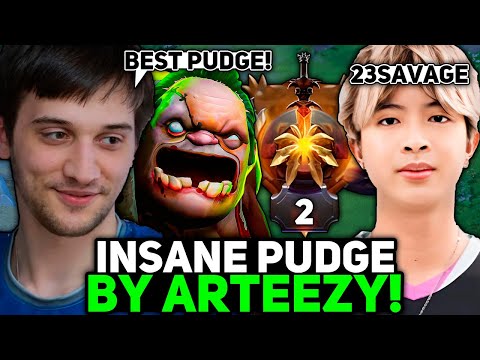 ARTEEZY INSANE GAME on PUDGE vs TOP 2 RANK 23SAVAGE!