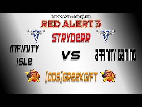 Stryderr[A] vs [ODS]GreekGift[S] Infinity Isle - Red Alert 3