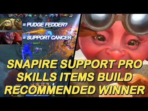 Dota 2 - New 7.24 Snapfire Support Pro Skills Damage Recommended Winner