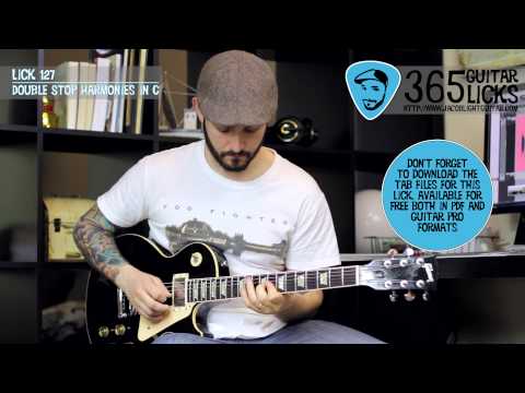 Lick 127/365 - Double Stop Harmonies in C | 365 Guitar Licks Project