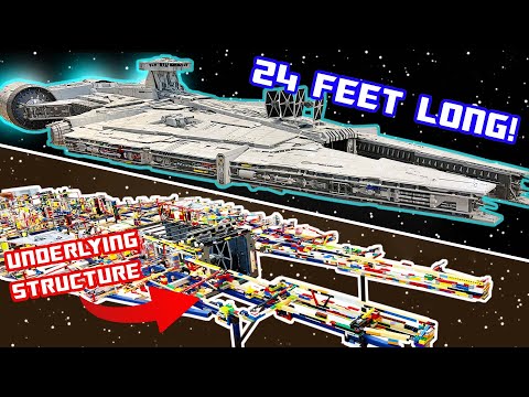See How This LEGO Star Wars Light Cruiser Was Built,  IT'S HUGE!