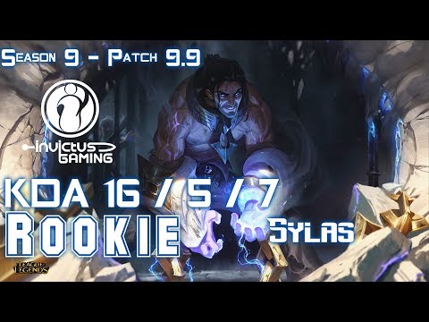 IG Rookie SYLAS vs LULU Mid - Patch 9.9 KR Ranked
