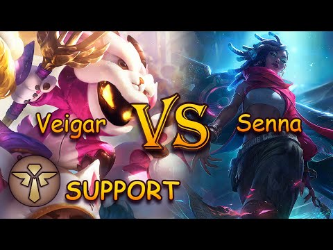 Veigar vs Senna | Support | Full game | League of Legends - patch 14.1
