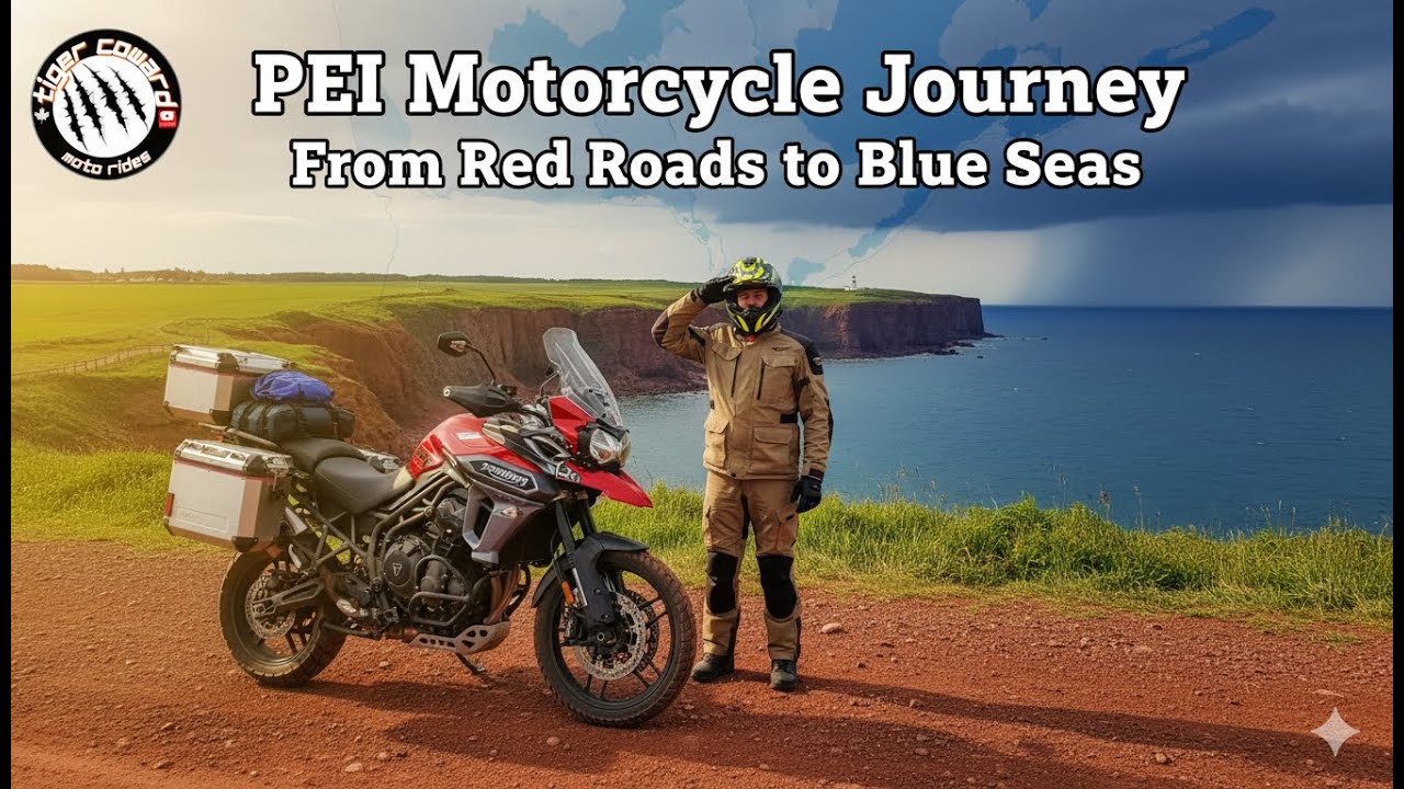 Epic PEI Motorcycle Journey — Red Shores (Tiger Coward Moto, 2025)