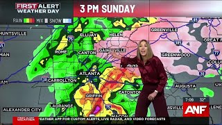 North Georgia ice storm coming in waves