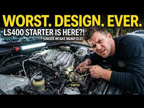 1998–2000 Lexus LS400 Starter Replacement DIY (Under Intake – Worst Design Ever!)