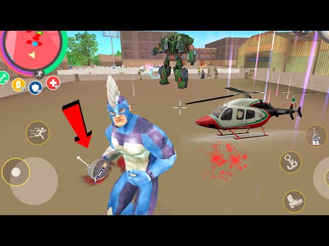 Rope Hero: Vice Town (Dance Flow on Army Helipad) Rope Hero With Dance Machine - Android Gameplay HD