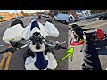 FIRST STREET RIDE ON THE LTZ400 HE WANTED TO BATTLE