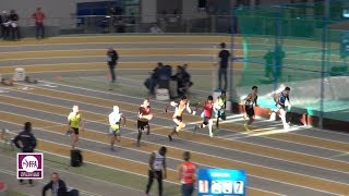 Aubière 2018 : Finale 60 m Espoirs M (Charles Renard en 6''78) Aubière 2018 : Finale 60 m Espoirs M (Charles Renard en 6''78)